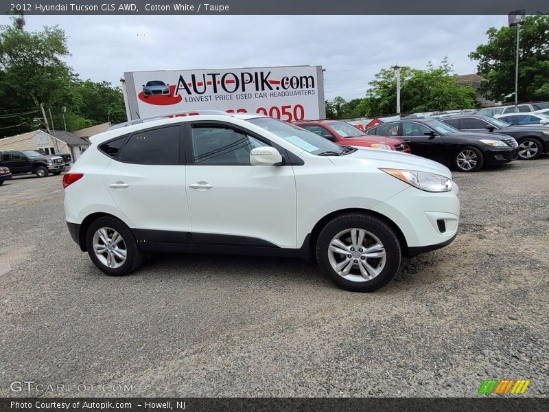 Cotton White / Taupe 2012 Hyundai Tucson GLS AWD
