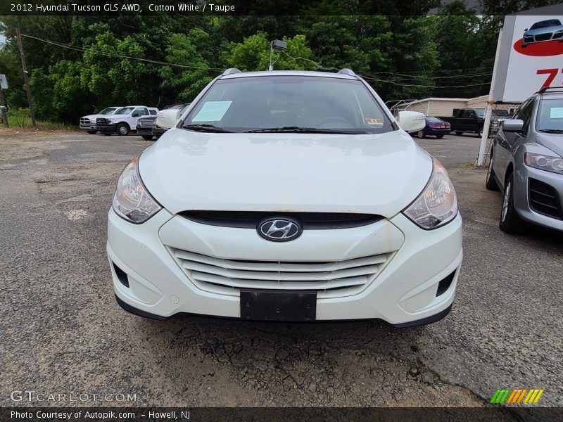 Cotton White / Taupe 2012 Hyundai Tucson GLS AWD