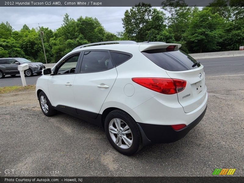 Cotton White / Taupe 2012 Hyundai Tucson GLS AWD
