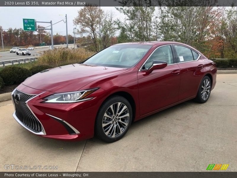 Matador Red Mica / Black 2020 Lexus ES 350