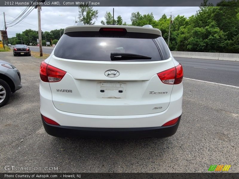 Cotton White / Taupe 2012 Hyundai Tucson GLS AWD