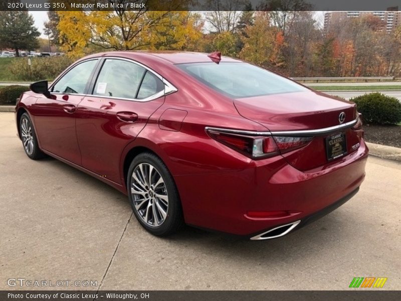 Matador Red Mica / Black 2020 Lexus ES 350