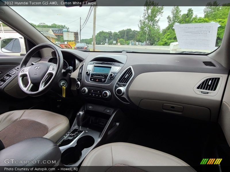Cotton White / Taupe 2012 Hyundai Tucson GLS AWD