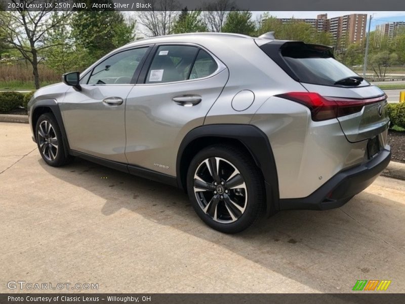 Atomic Silver / Black 2020 Lexus UX 250h AWD