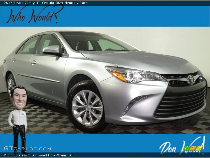 Celestial Silver Metallic / Black 2017 Toyota Camry LE