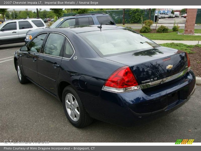 Imperial Blue Metallic / Neutral Beige 2007 Chevrolet Impala LT