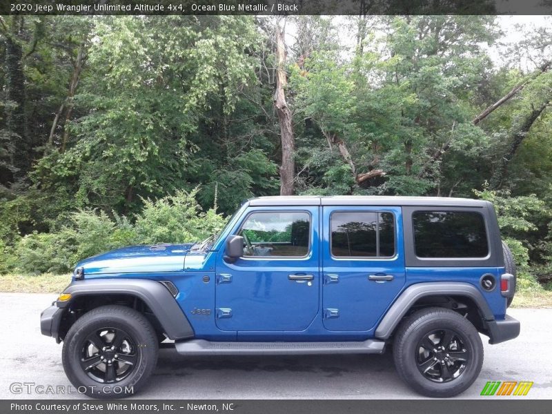 Ocean Blue Metallic / Black 2020 Jeep Wrangler Unlimited Altitude 4x4