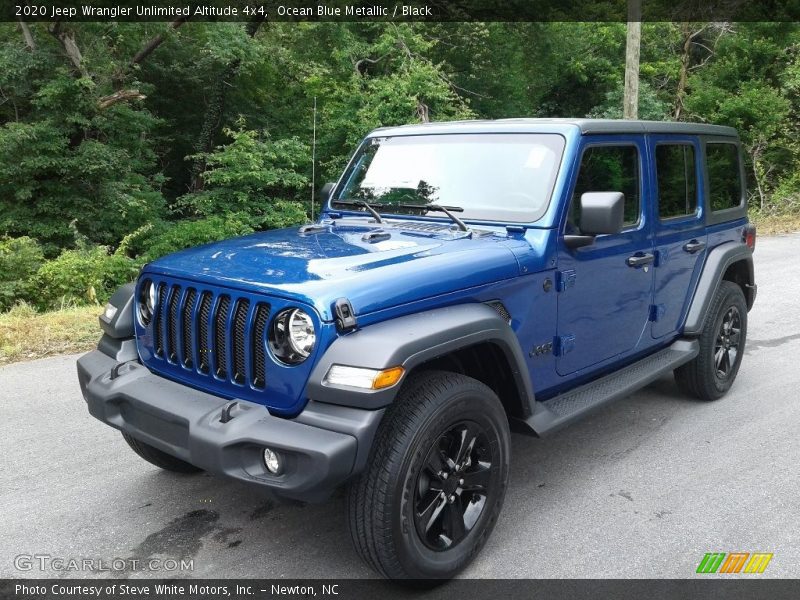 Ocean Blue Metallic / Black 2020 Jeep Wrangler Unlimited Altitude 4x4