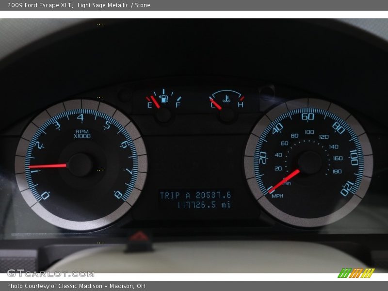 Light Sage Metallic / Stone 2009 Ford Escape XLT