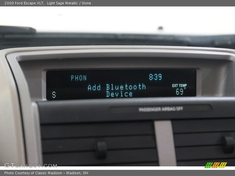 Light Sage Metallic / Stone 2009 Ford Escape XLT