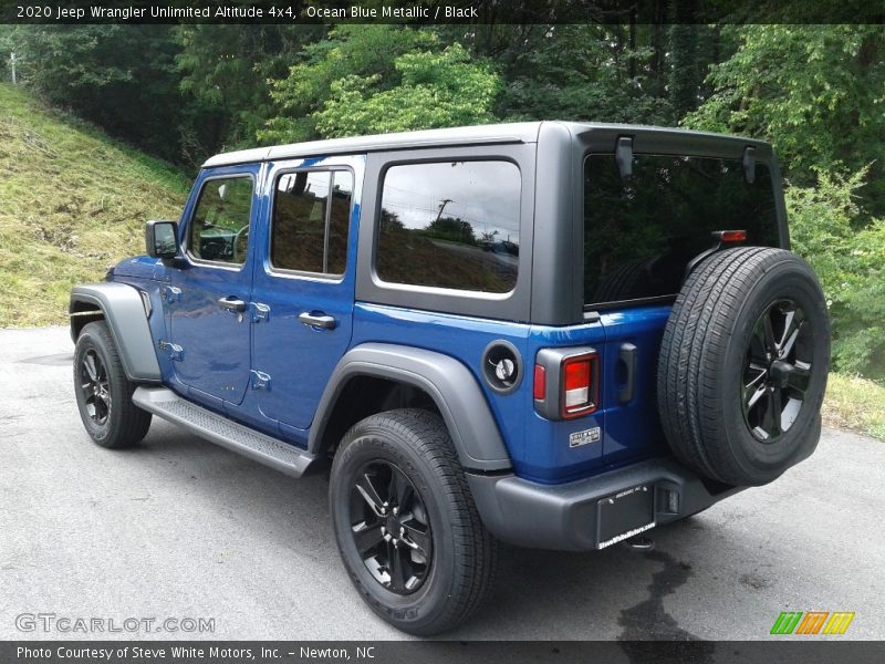 Ocean Blue Metallic / Black 2020 Jeep Wrangler Unlimited Altitude 4x4