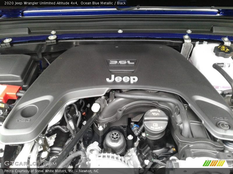 Ocean Blue Metallic / Black 2020 Jeep Wrangler Unlimited Altitude 4x4