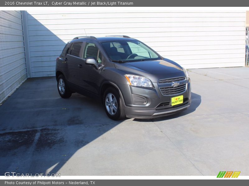 Cyber Gray Metallic / Jet Black/Light Titanium 2016 Chevrolet Trax LT