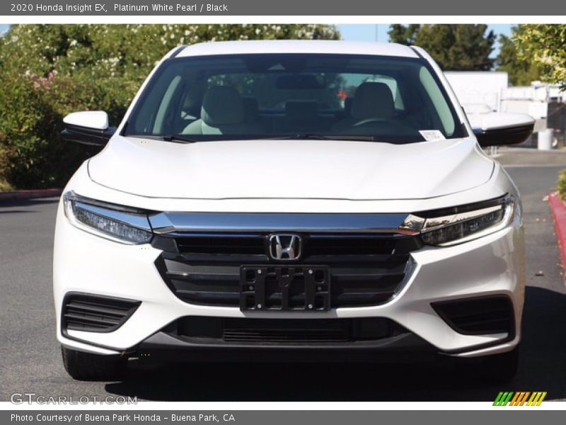 Platinum White Pearl / Black 2020 Honda Insight EX