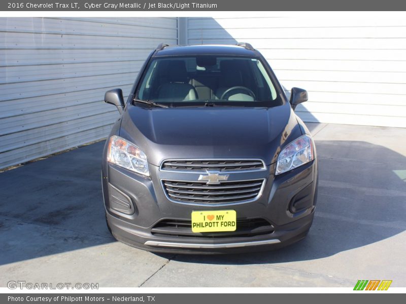 Cyber Gray Metallic / Jet Black/Light Titanium 2016 Chevrolet Trax LT