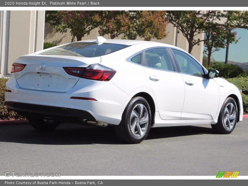 Platinum White Pearl / Black 2020 Honda Insight EX