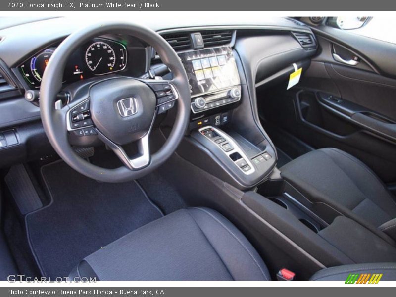 Platinum White Pearl / Black 2020 Honda Insight EX