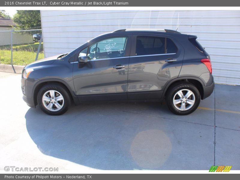 Cyber Gray Metallic / Jet Black/Light Titanium 2016 Chevrolet Trax LT
