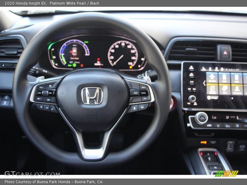 Platinum White Pearl / Black 2020 Honda Insight EX