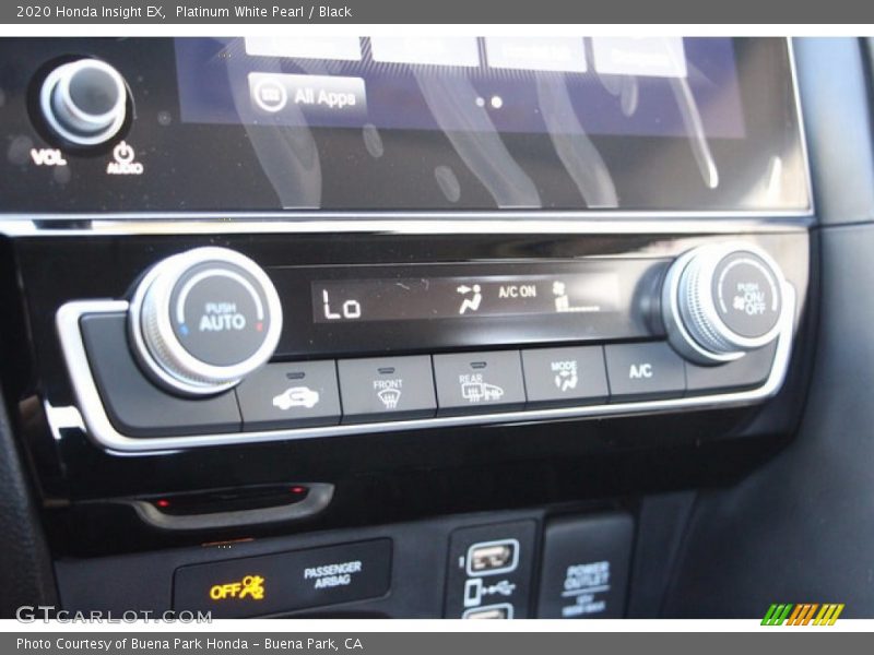 Platinum White Pearl / Black 2020 Honda Insight EX