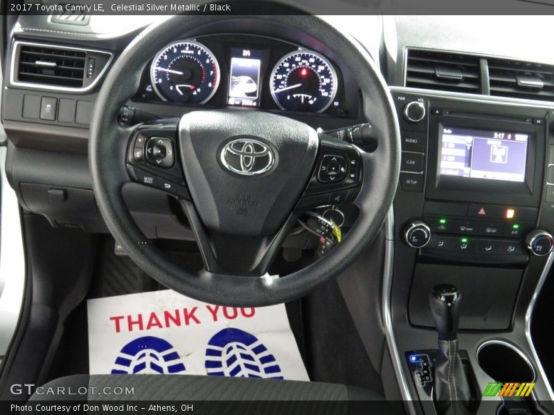 Celestial Silver Metallic / Black 2017 Toyota Camry LE