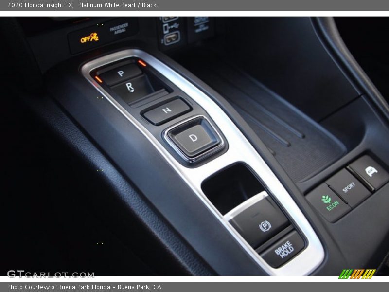 Platinum White Pearl / Black 2020 Honda Insight EX