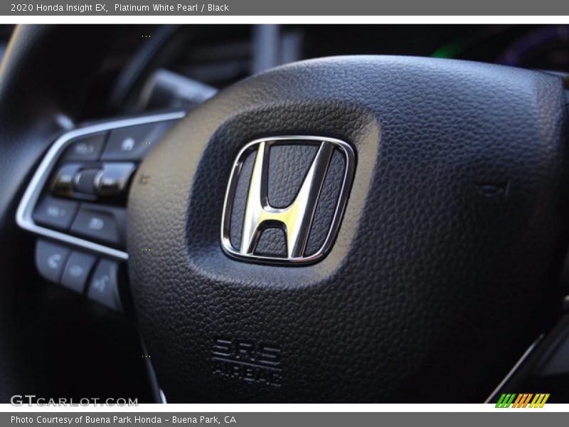 Platinum White Pearl / Black 2020 Honda Insight EX