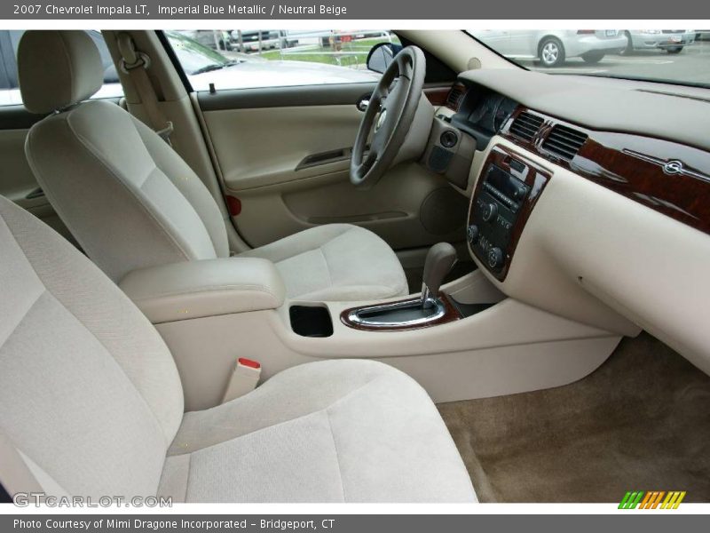 Imperial Blue Metallic / Neutral Beige 2007 Chevrolet Impala LT