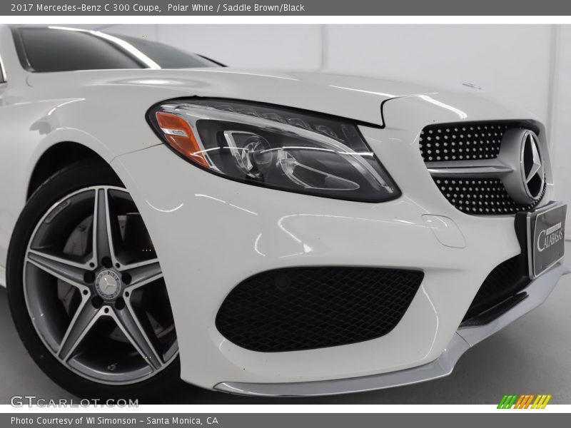 Polar White / Saddle Brown/Black 2017 Mercedes-Benz C 300 Coupe