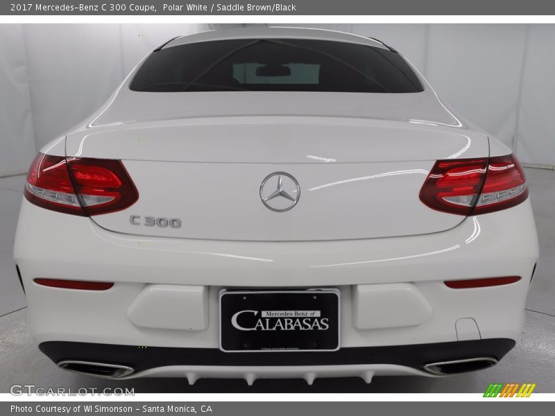 Polar White / Saddle Brown/Black 2017 Mercedes-Benz C 300 Coupe