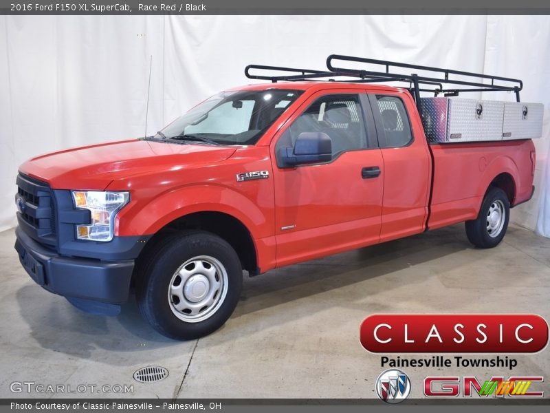 Race Red / Black 2016 Ford F150 XL SuperCab