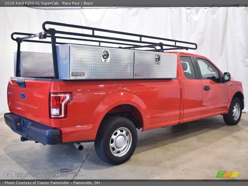 Race Red / Black 2016 Ford F150 XL SuperCab