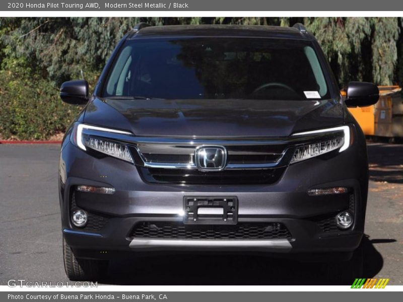 Modern Steel Metallic / Black 2020 Honda Pilot Touring AWD