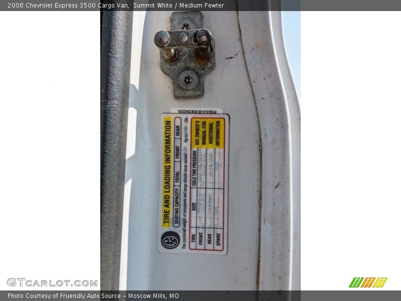 Summit White / Medium Pewter 2008 Chevrolet Express 3500 Cargo Van
