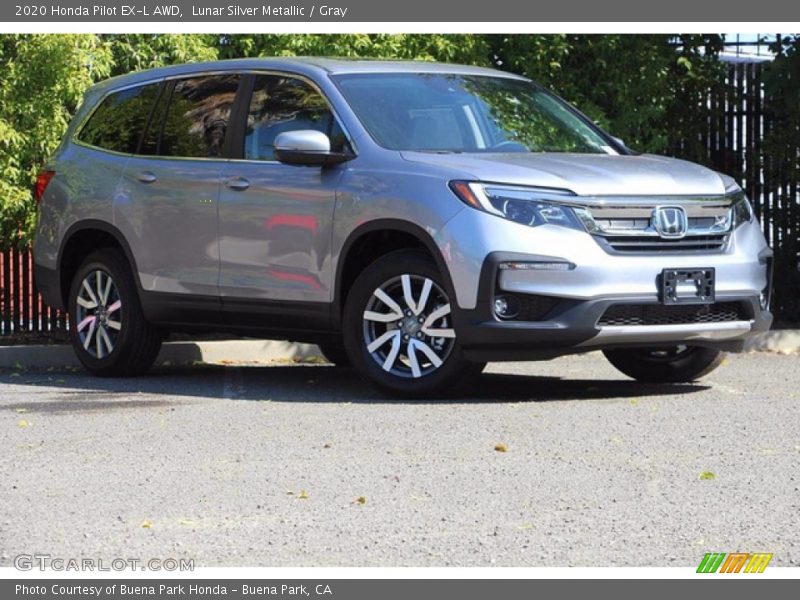 Lunar Silver Metallic / Gray 2020 Honda Pilot EX-L AWD