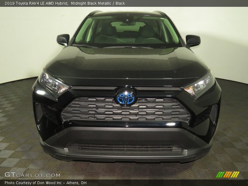 Midnight Black Metallic / Black 2019 Toyota RAV4 LE AWD Hybrid