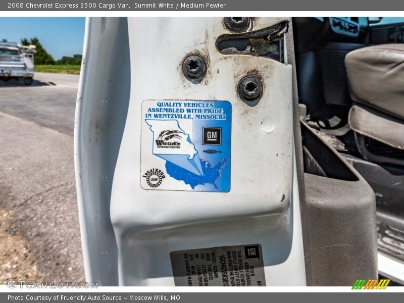 Summit White / Medium Pewter 2008 Chevrolet Express 3500 Cargo Van