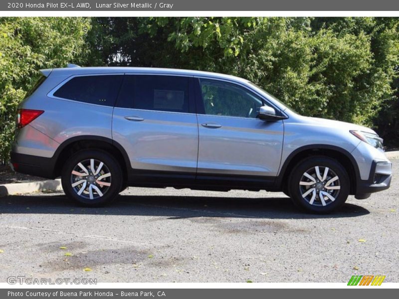 Lunar Silver Metallic / Gray 2020 Honda Pilot EX-L AWD