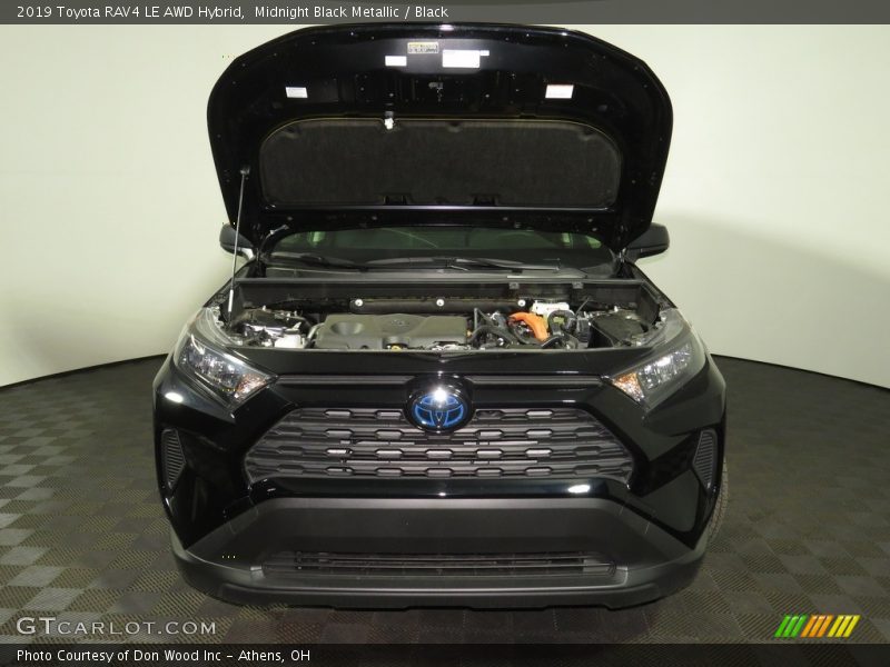 Midnight Black Metallic / Black 2019 Toyota RAV4 LE AWD Hybrid