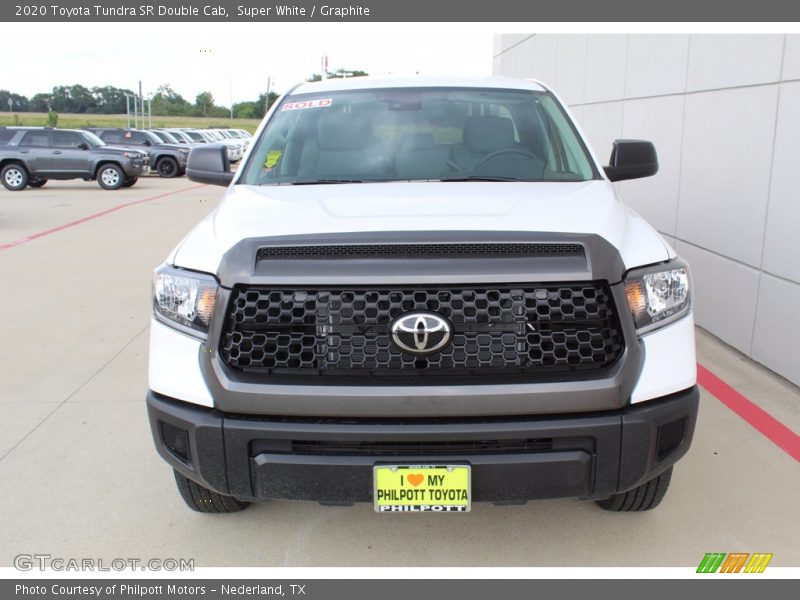 Super White / Graphite 2020 Toyota Tundra SR Double Cab