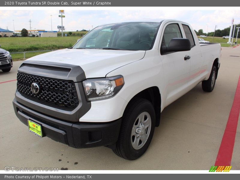 Super White / Graphite 2020 Toyota Tundra SR Double Cab