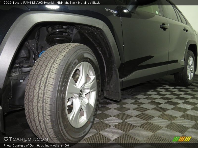 Midnight Black Metallic / Black 2019 Toyota RAV4 LE AWD Hybrid