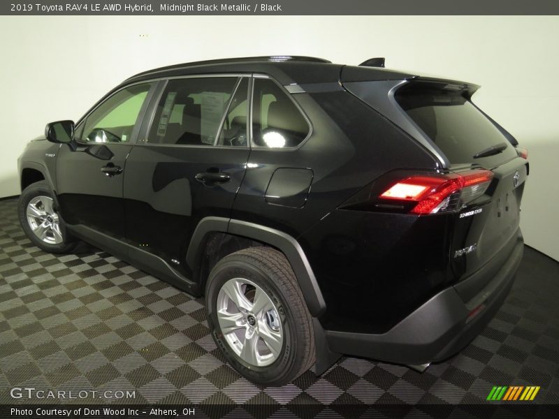 Midnight Black Metallic / Black 2019 Toyota RAV4 LE AWD Hybrid