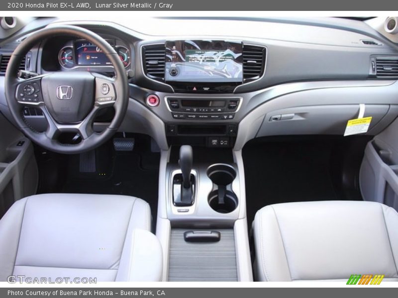 Lunar Silver Metallic / Gray 2020 Honda Pilot EX-L AWD