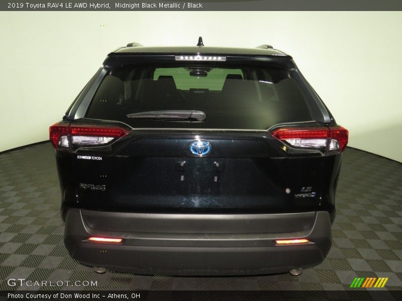 Midnight Black Metallic / Black 2019 Toyota RAV4 LE AWD Hybrid