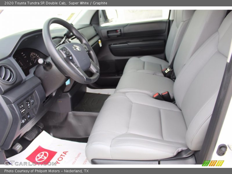 Super White / Graphite 2020 Toyota Tundra SR Double Cab