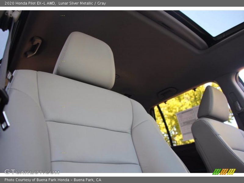 Lunar Silver Metallic / Gray 2020 Honda Pilot EX-L AWD