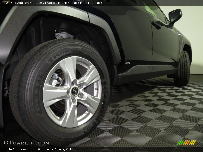 Midnight Black Metallic / Black 2019 Toyota RAV4 LE AWD Hybrid