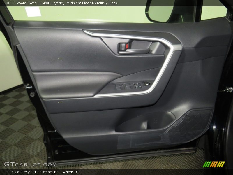 Midnight Black Metallic / Black 2019 Toyota RAV4 LE AWD Hybrid