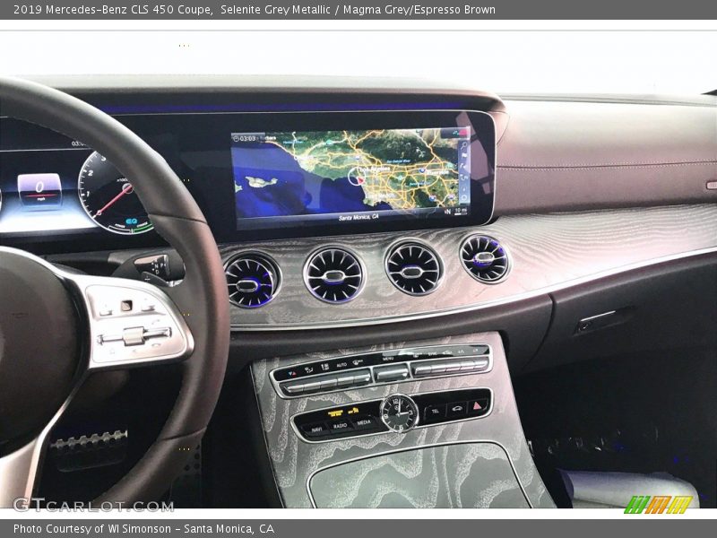 Selenite Grey Metallic / Magma Grey/Espresso Brown 2019 Mercedes-Benz CLS 450 Coupe